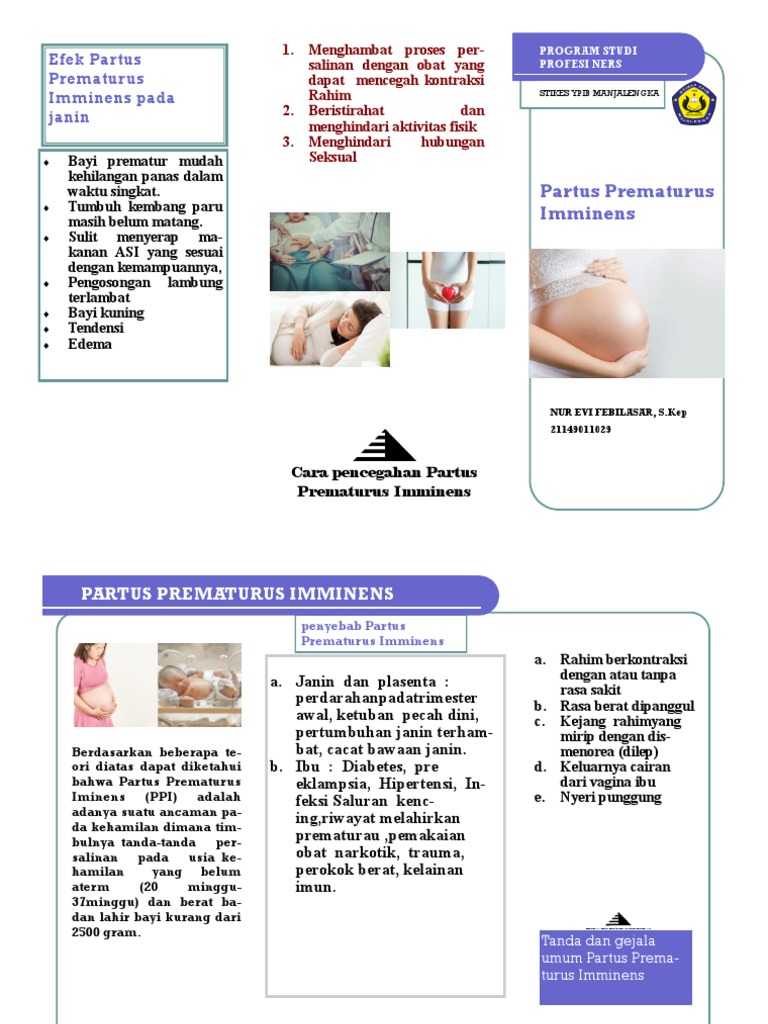 Pencegahan Partus Prematurus Imminens | PDF