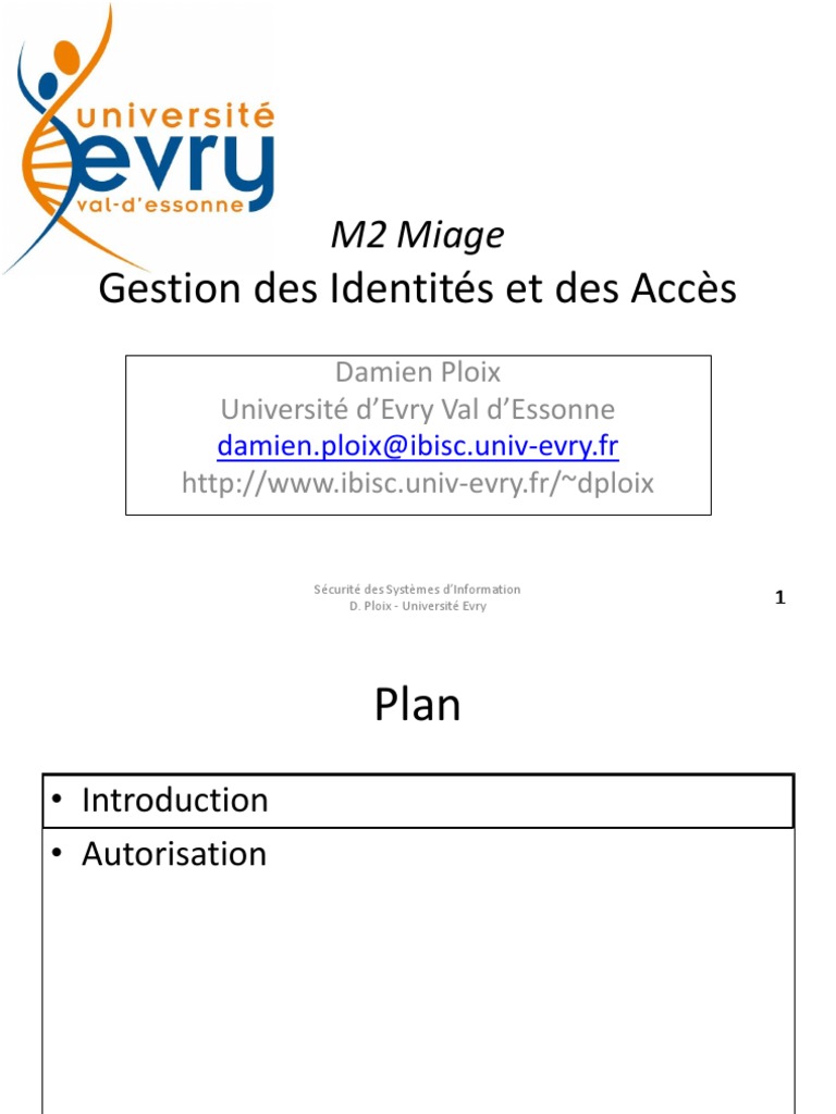 Gestion des Identités et Accès en SI | PDF | Sécurité | Sécurité des ...