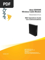 Ubee DDW365 MSO Operations Guide Cox 091515