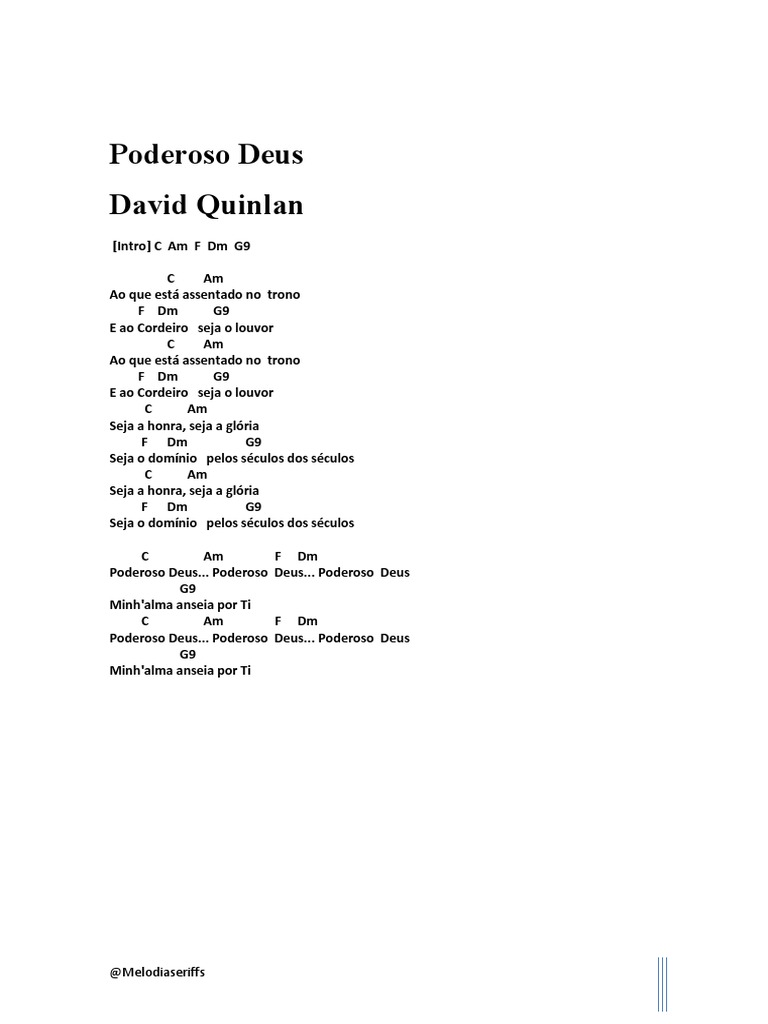 Poderoso Deus | PDF