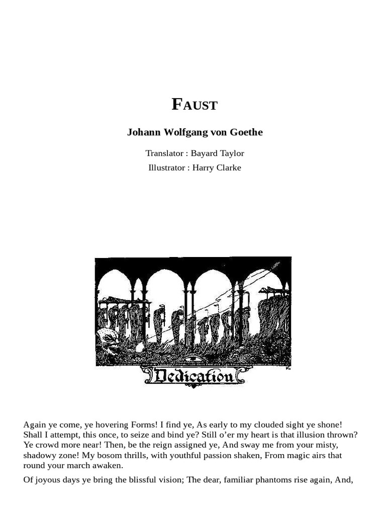 Faust Goethe Johann Wolfgang Von Goethe PDF Metre (Poetry) Poetry