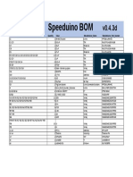 Speeduino 0.4.3D Part List
