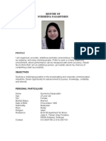 Resume of Nurmeina Nasaruddin: Profile