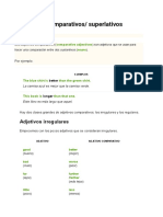 Adjetivos Comparativos - Superlativos