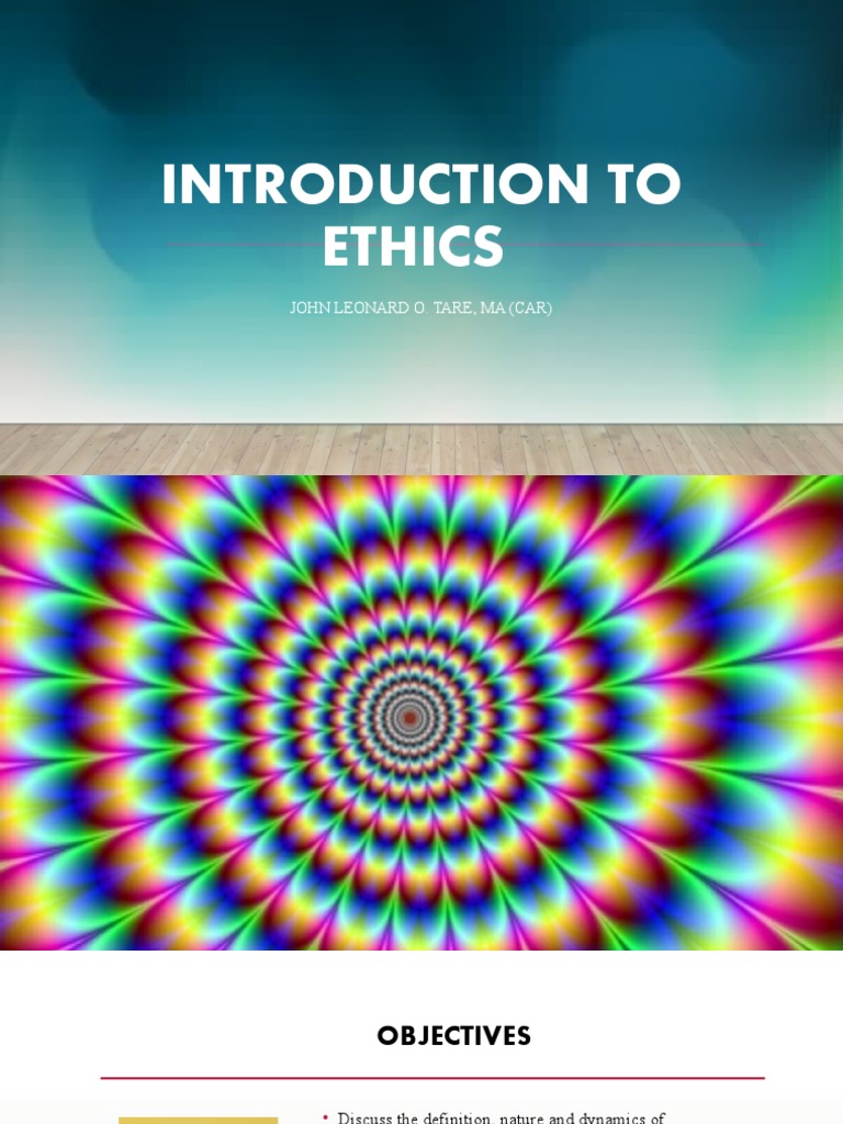 Lesson 1 introduction to ethics pdf