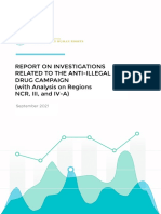 National Report With Analysis On Regions NCR III and IV A 20211021