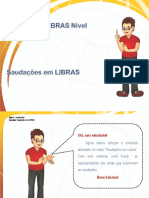 Saudações em Libras