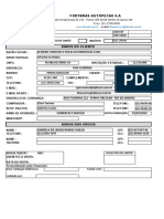 Ficha Cadastral FORTBRAS Ficha