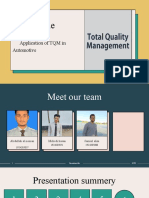 Application of TQM in Automotive (Presentation)