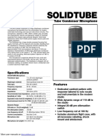 Tube Condenser Microphone Specs