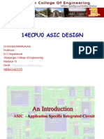 14ECPU0 ASIC Design Introduction