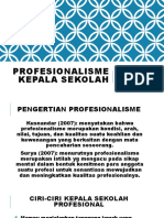 Profesionalisme Kepala Sekolah