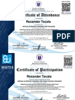 Certificate of Participation