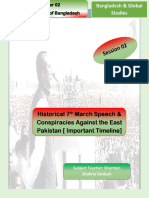 Bangabandhu's Historic 7th March Speech & Timeline of Bangladesh Liberation War