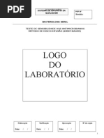 Teste de Sensibilidade Aos nos