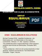Ionic Equilibrium in Solutions: Key Concepts