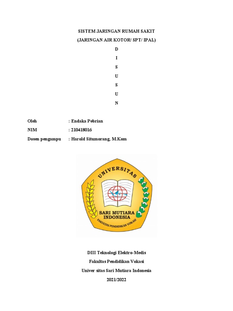 Sistem Jaringan Rumah Sakit (Uas Endaka) | PDF