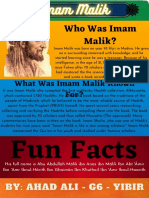 Islamic Poster Imam Malik