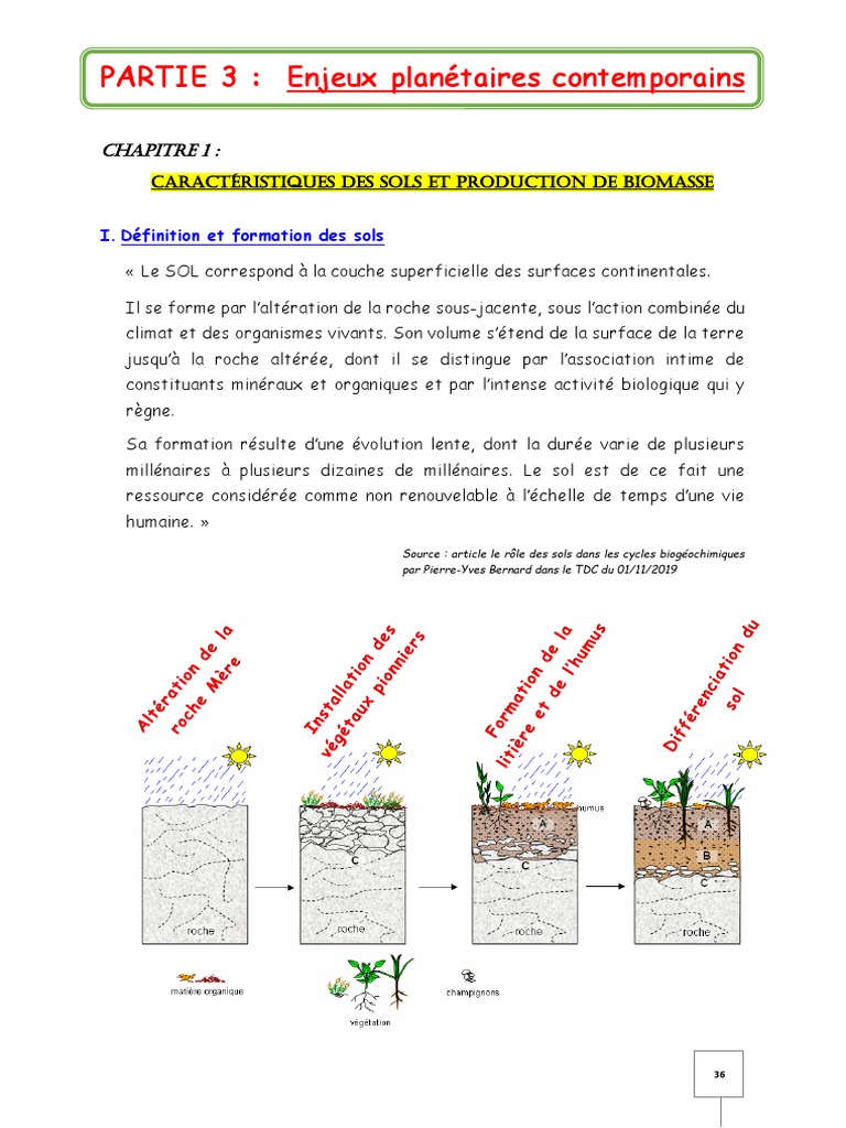 Caractéristiques et formation des sols | PDF | Sol (pédologie ...