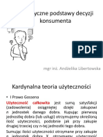 Teoretyczne Podstawy Decyzji Konsumenta