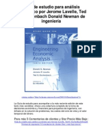 Guía de Estudio para Análisis Económico Por Jerome Lavelle Ted G Eschenbach Donald Newnan de Ingeniería - Averigüe Por Qué Me Encanta!