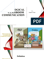 Pedagogical Classroom Communication Skills
