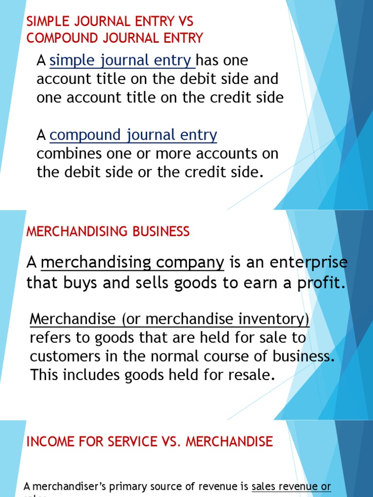 Accounting For Merchandising Business PDF Debits And Credits Business