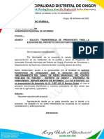 Oficio N°57-2023 - Solicito Transferencia de Presupuesto