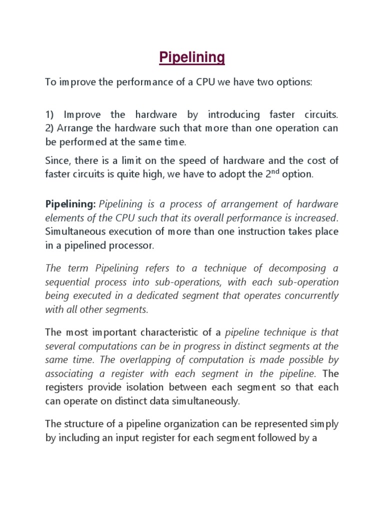 a-comprehensive-explanation-of-pipelining-its-design-execution