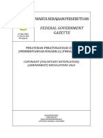 PUA 62 - Peraturan-Peraturan Hak Cipta (Pemberitahuan Sukarela) (Pindaan) (2022) - BM BI