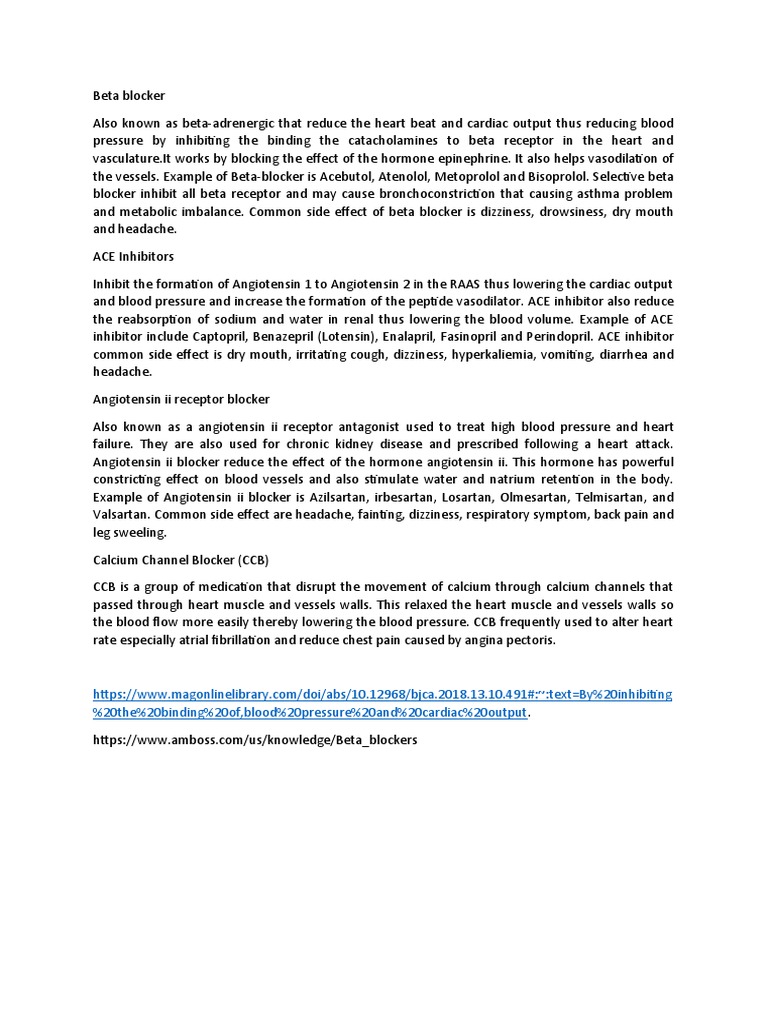 Beta Blocker PDF