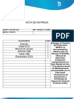 Acta de Entrega Holter Ecg Tlc9803