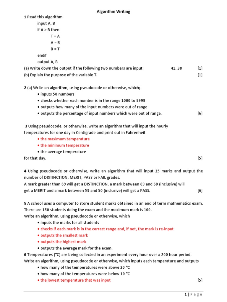 Pseudocode Writing (Paper 2) | PDF | Body Mass Index | Fuel Efficiency