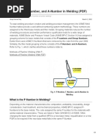 P-Number F-Number and A-Number in Welding PDF