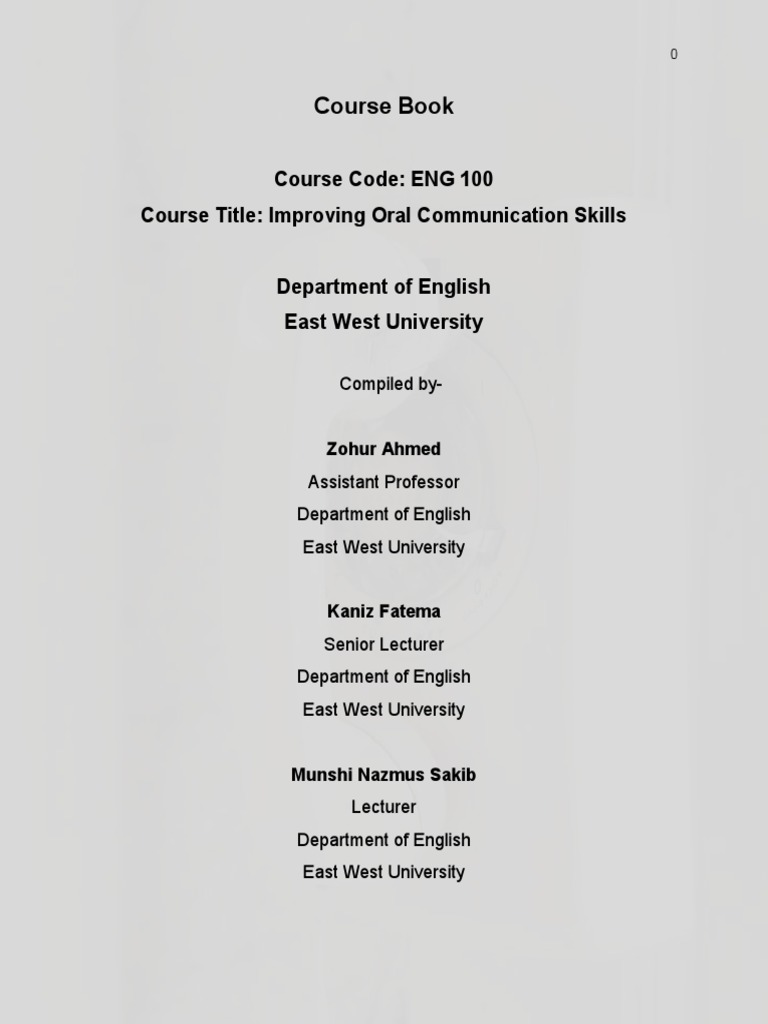 Course Book ENG 100 | PDF | Career & Growth | Language Arts & Discipline