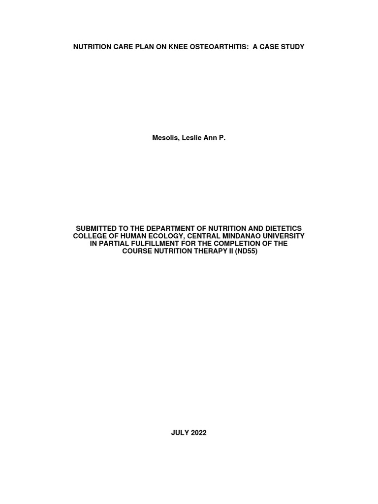 Case study standard format nd60 pdf osteoarthritis preventive