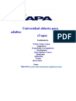 Ejercicio Unidad Expresiones Algebraicas II - A