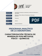 3-1 - Programa Analitico - Caracter Tec de Minerales