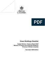 Green Buildings Checklist - 2001