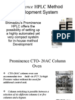 Prominence HPLC System for Method Development