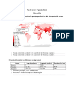 Fişă de Lucrul Populatia Terrei