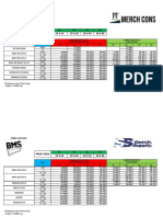 Price List DTG 2022 2