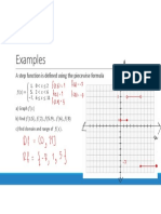 Graphing and evaluating a piecewise step function