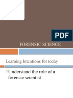 FORENSIC SCIENCE Introduction Lesson 1a