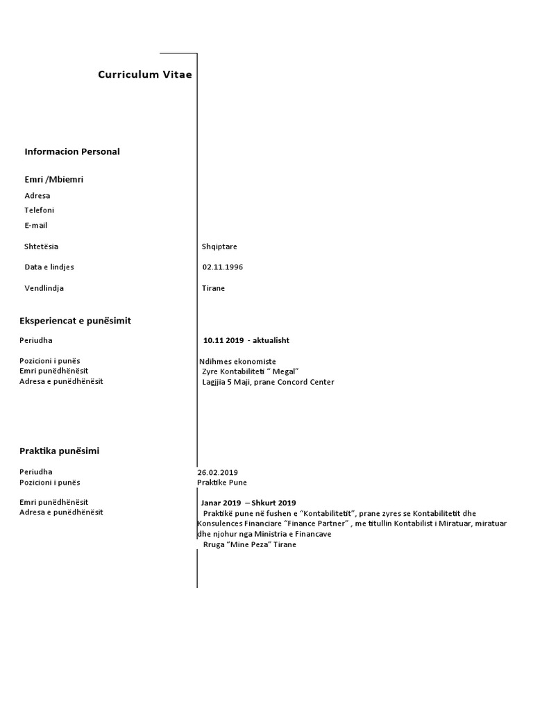 Model CV | PDF
