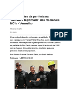 As Mutações Da Periferia Na Narrativa Legitimada' Dos Racionais MC's