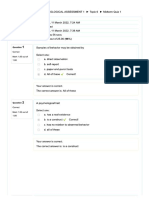 Psychology Assessment 1 Quiz