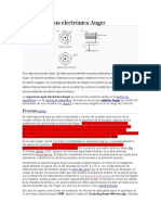 Espectroscopia Electrónica Auger