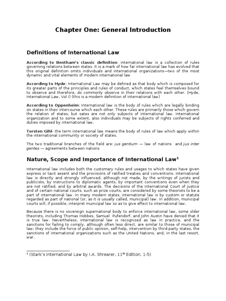 Introduction to International Law Concepts | PDF | International Law ...