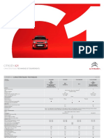 Caractéristiques Techniques Et Équipements: Citroën